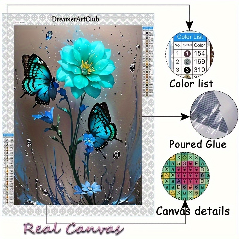 

Diamond Painting Art Butterfly And Flowers Series 2024 Full Diamond Painting Mosaic 5d Diy Stitch Kit Diamond Painting Art Home Decoration