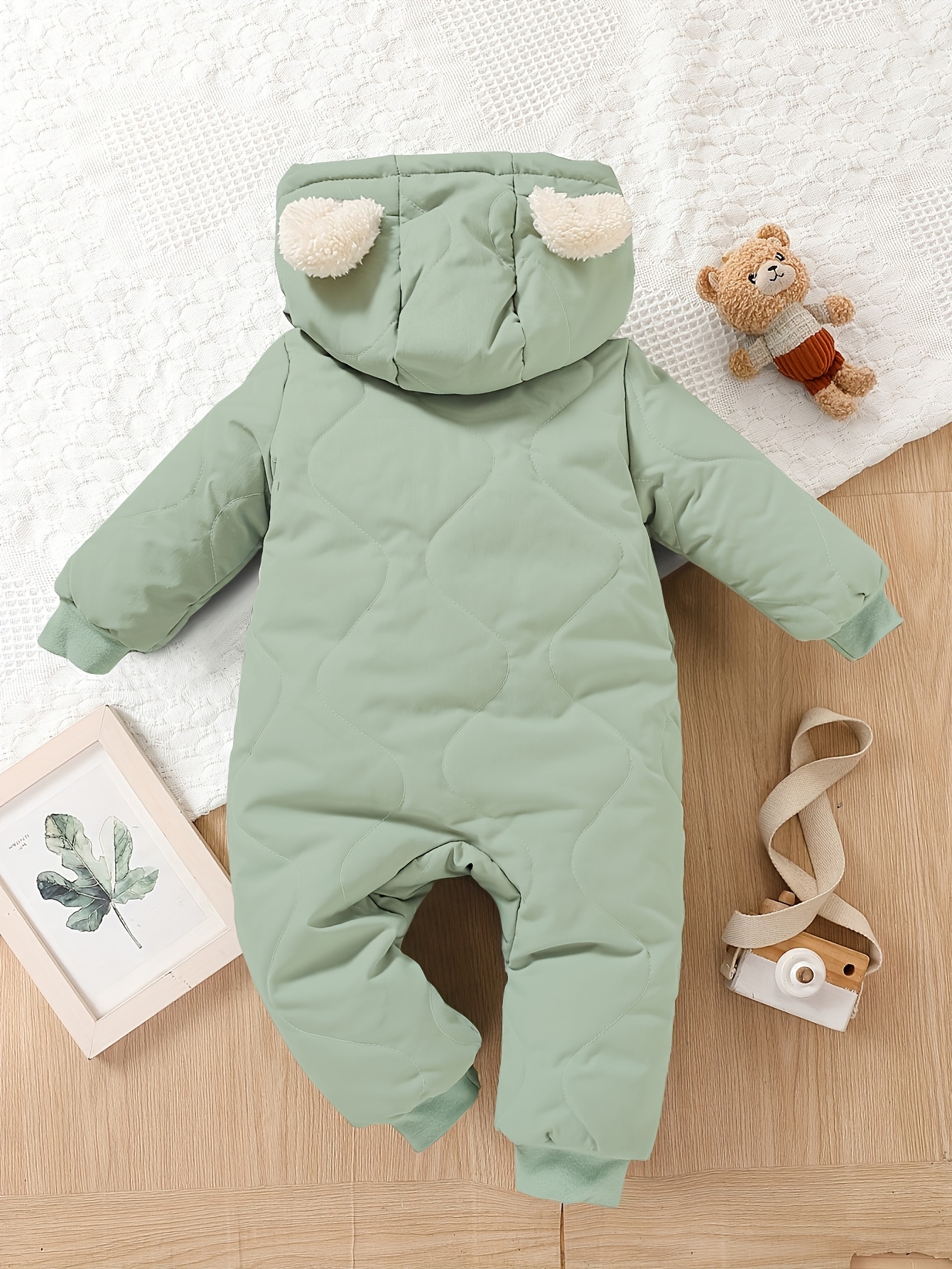 Fur Infant Warm Suit Baby Thickened Romper Autumn And Winter
