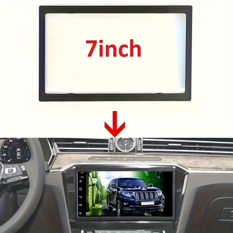 1pc 7-inch Universal Double Din Installation Panel Frame