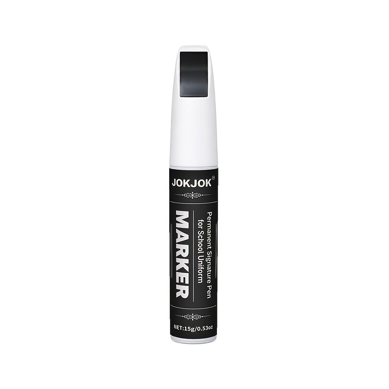 TEMU Jokjok Black Fabric Signature Pen For School Uniforms, Fine Tip Resistant Ink, Ideal For On Uniforms, T-shirts, Hats & Canvas Bags, Great For