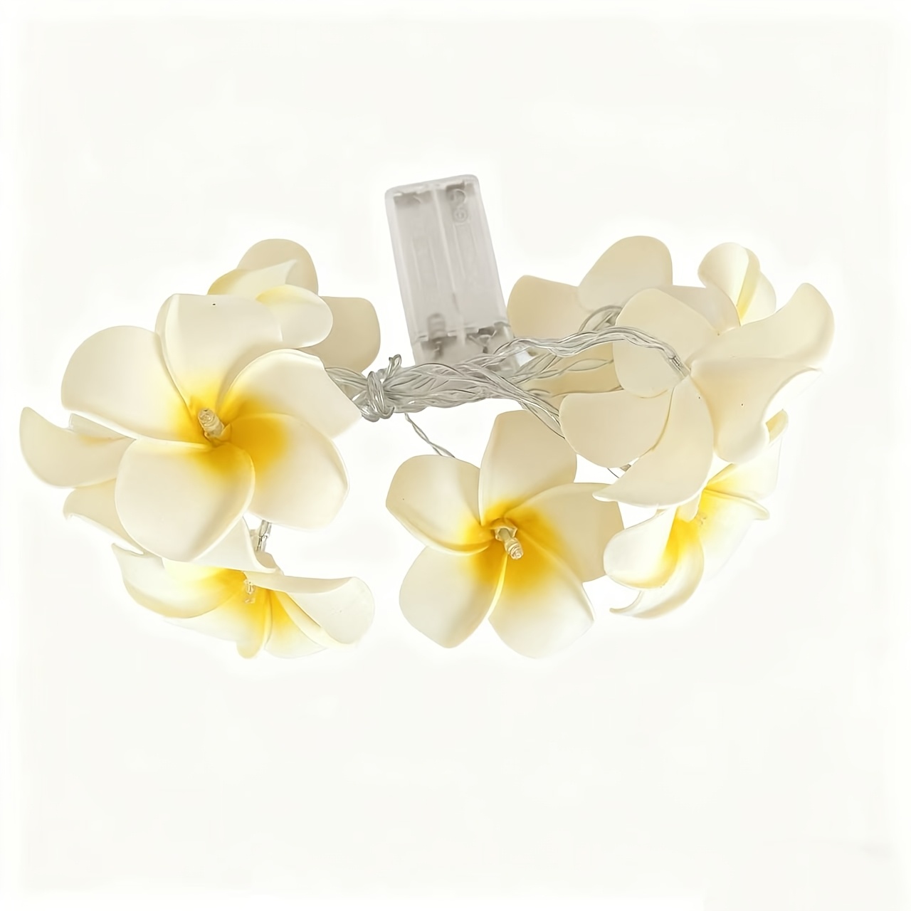 TEMU 59,06 pouces, 10 LEDs fleurs , boîtier à piles fleur de , mini guirlande lumineuse esthétique et pour décoration de Noël, fonctionne sur piles,