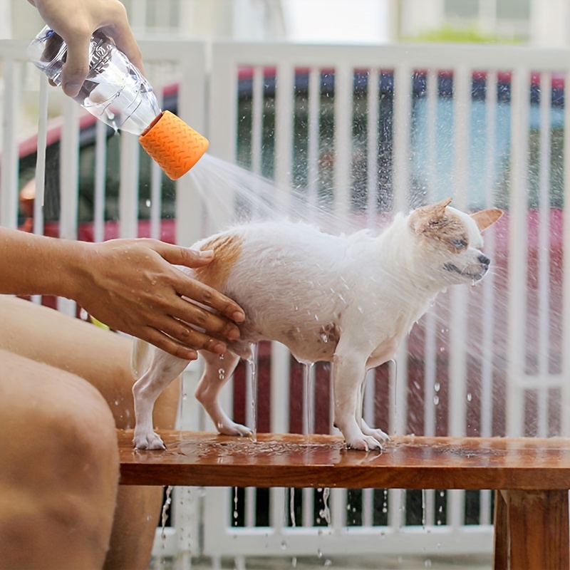 

1pc Outdoor Dog Shower Sprayer Head Attachment, Dog Shower Cap Dogs Accessories For Travel