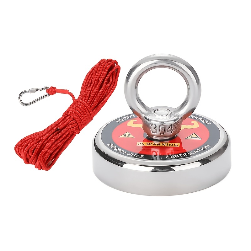 TEMU Crochets magnétiques robustes et ensemble de corde haute résistance de 1000 cm/393,7 pouces. La corde a une haute résistance à , adaptée à la