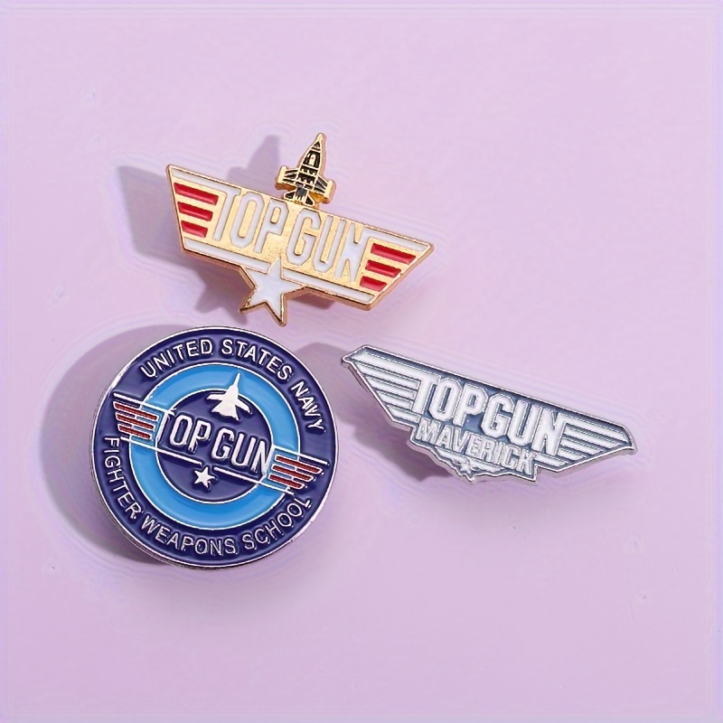 1 3pcs creative pilot aviation series medal enamel pins fun flip collar badge accessories hat backpack decorative accessories best friend gift