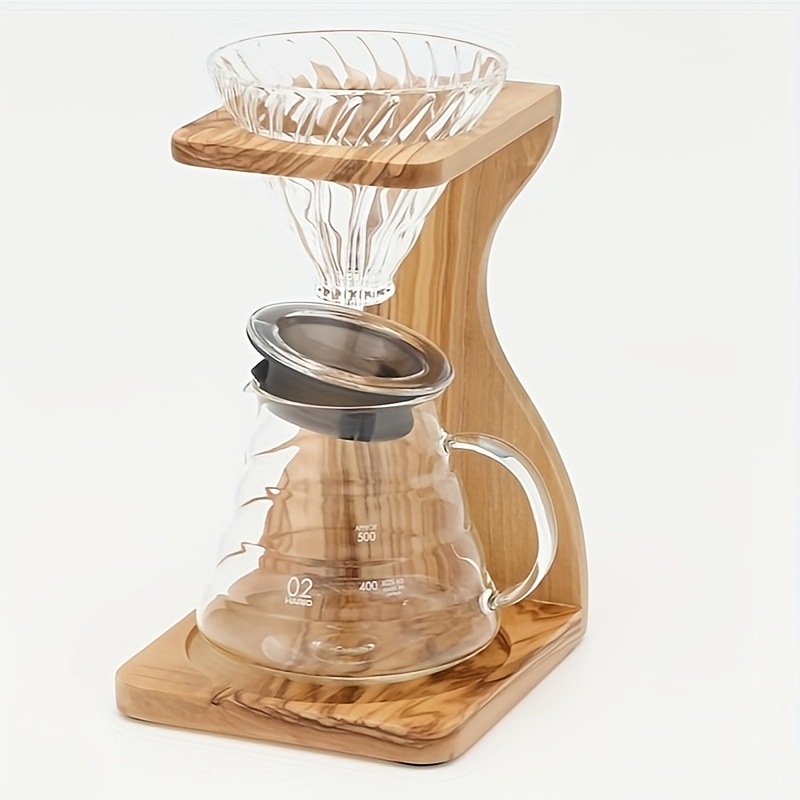 

1pc Contemporary Wooden Coffee Dripper Stand, Hand-drip Filter Holder For Home Decor, No Electricity Required, Coffee Filter Rack (without Drip Head And Other Accessories, Only Holder)