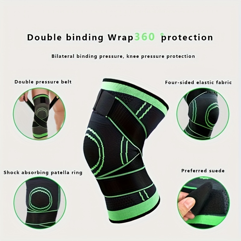 1pc adjustable knee compression sleeve for running cycling and exercise provides support   for men and women details 2