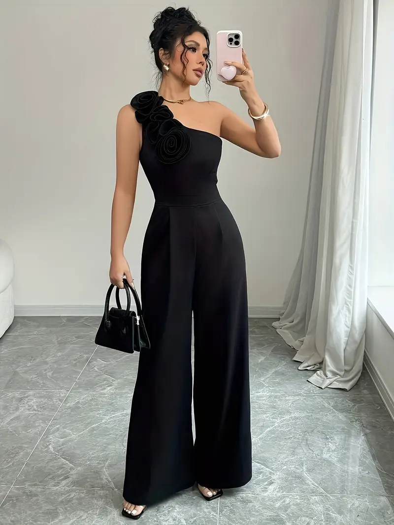 womens 3d floral decorated simple bodycon jumpsuit - Temu Kuwait womens 3d floral decorated simple bodycon jumpsuit - Temu Kuwait