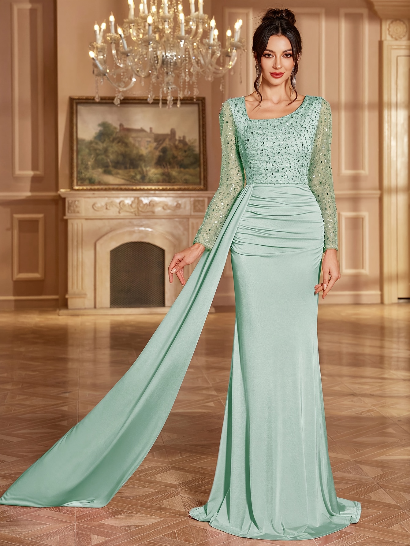 Abito Da Sera Oro Scuro – Elegante E Formale Per Cerimonie, Firmato ApartFashion - 2