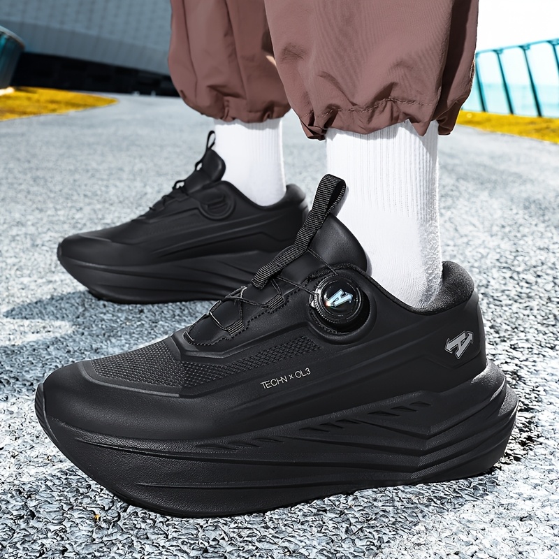 N·HOT Men's Casual Sneakers, Fashionable Thick-Soled Men's Shoes, Men's Outdoor Sneakers, Men's Running Shoes, MD Midsole with High Elasticity and Shock Absorption, Sole for Slip Resistance and Wear Resistance, Seamless Craftsmanship Upper
