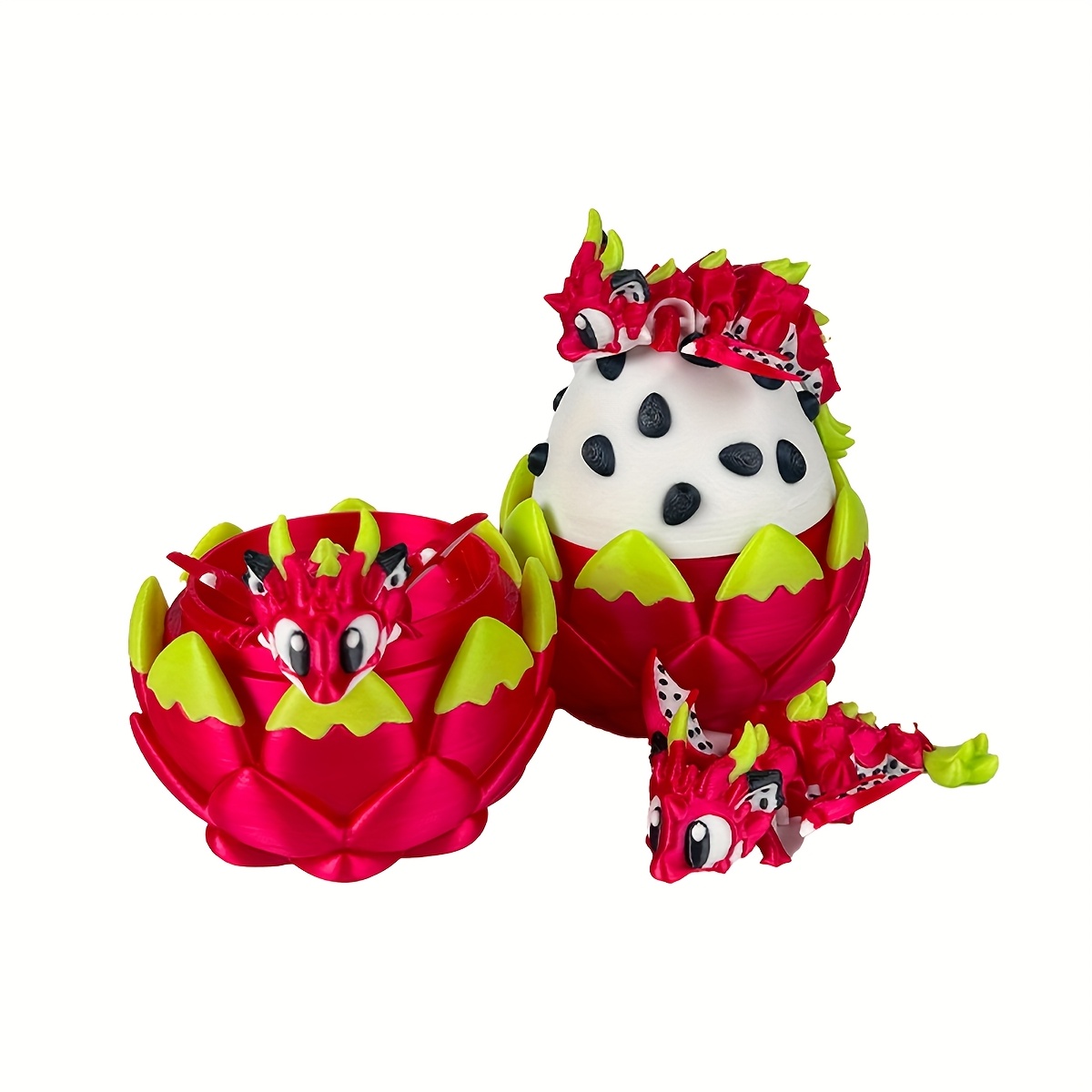 8 Pcs 3D Printed Dragon Eggs With Dragon Inside,Mystery Egg Articulated