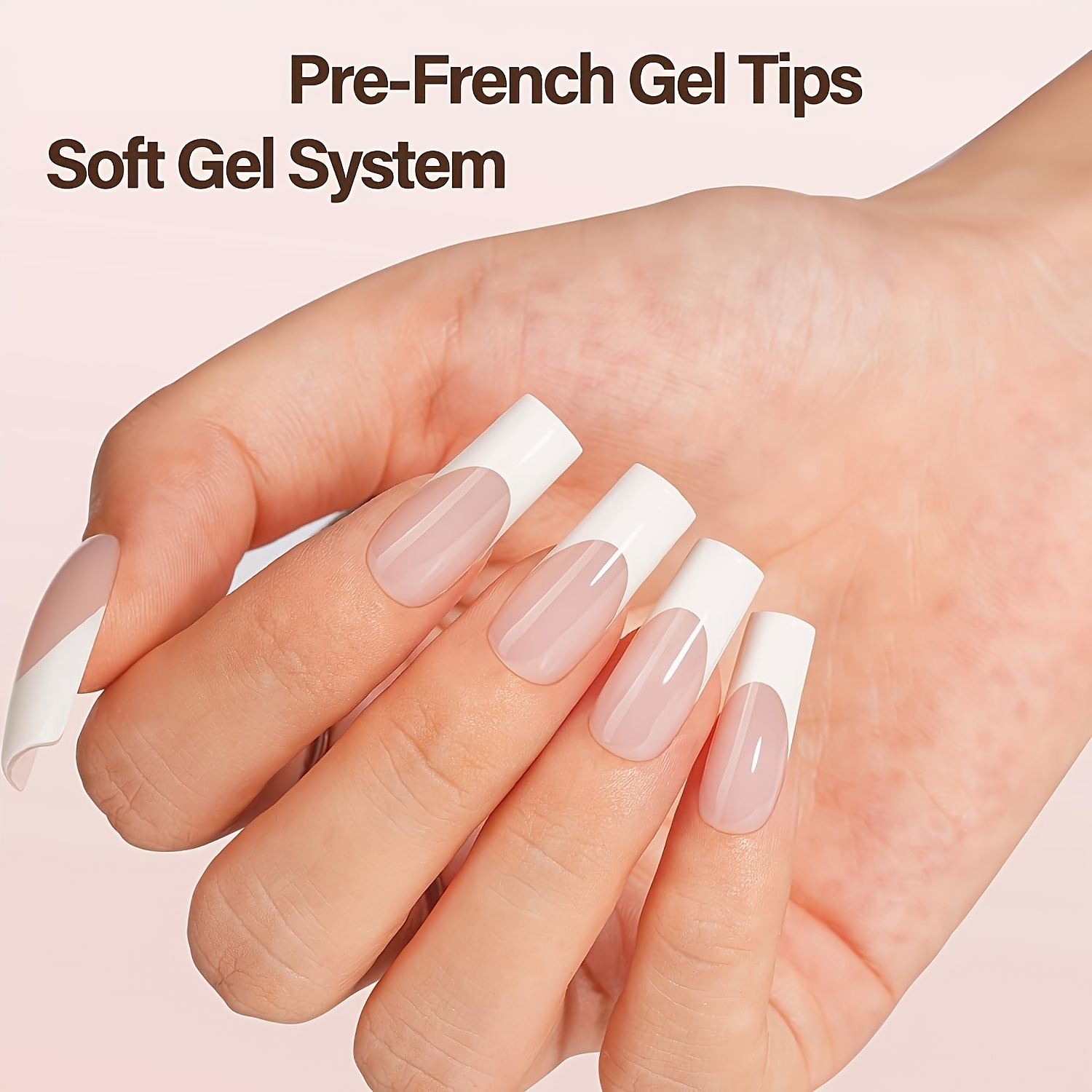 white french tips sold on Temu United States