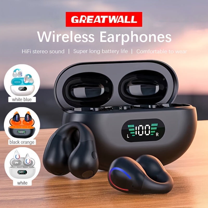 

New Style Wireless Earphones Headphones With Led Display Sports Music Game Hifi Hd Stereo Headset