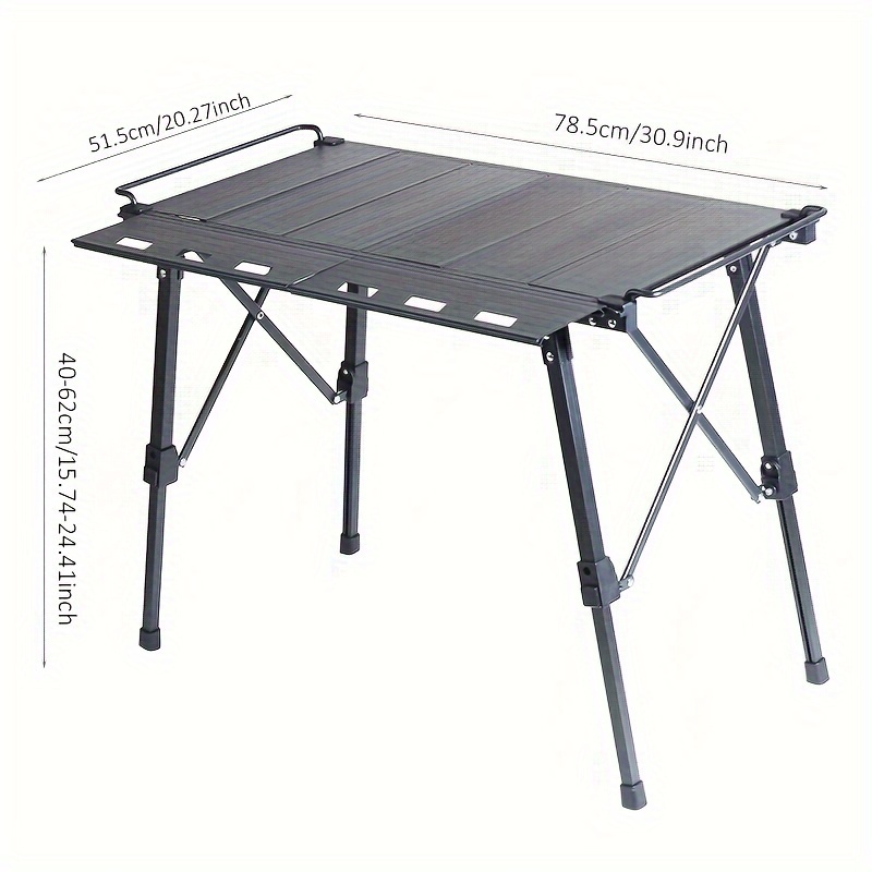 

1pc Aluminum Alloy Lifting Table, Camping Equipment, Convenient Picnic Table, Camping Table, Expandable Folding Table