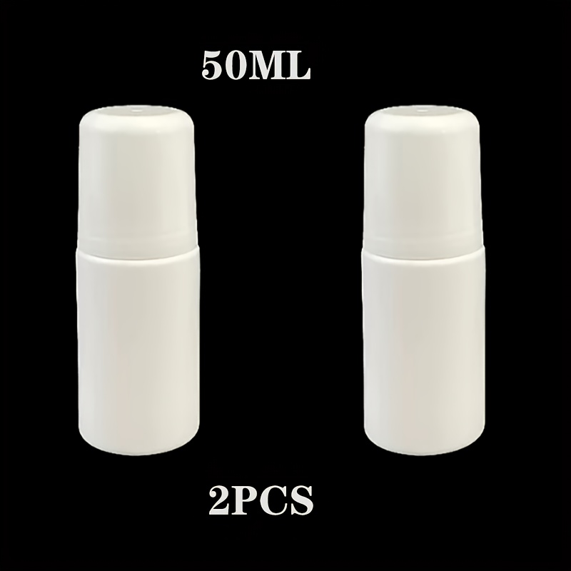 2pcs Roller Ball Bottles, Refillable Containers, Essential Oil & Lotion Applicators, Plastic Empty Bottles, Portable Travel Refill Containers