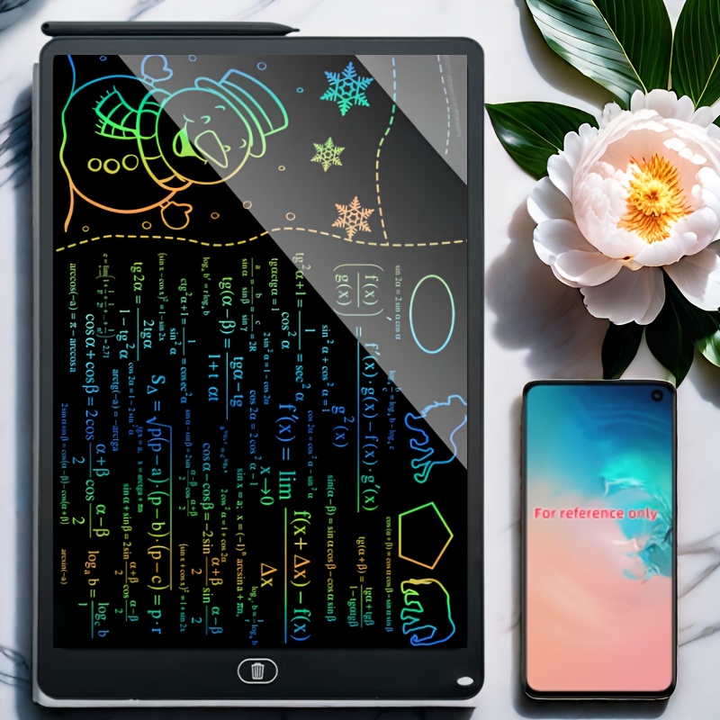 La tableta de escritura LCD está disponible en tamaños de 6.5, 8.5, 12 y 40.64 cm, atendiendo a diversas necesidades. Permite borrar fácilmente con un clic los garabatos, lo que permite la creatividad en el dibujo, cálculos, notas y borradores. - Imagen 29