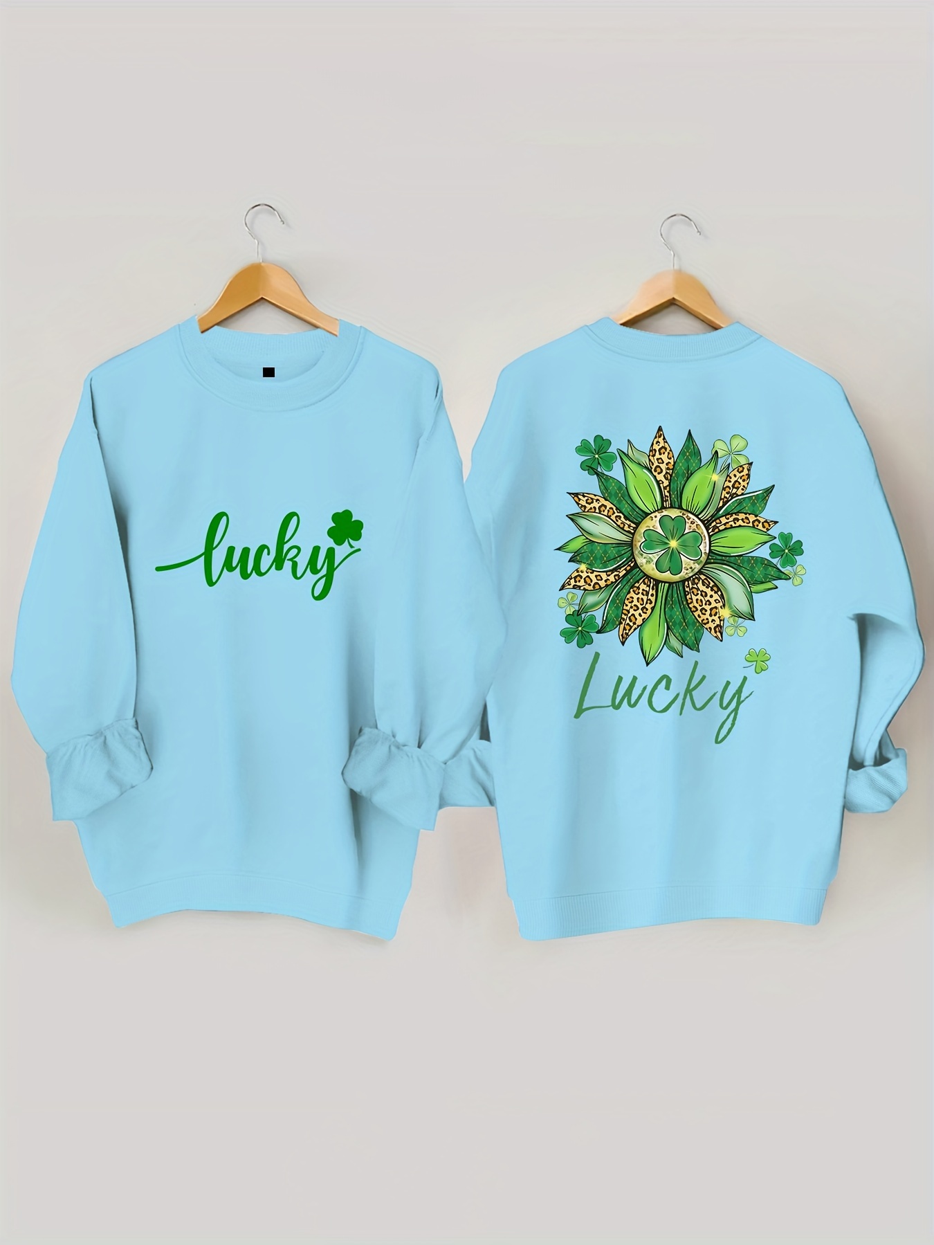 plus size st pattys day sweatshirt