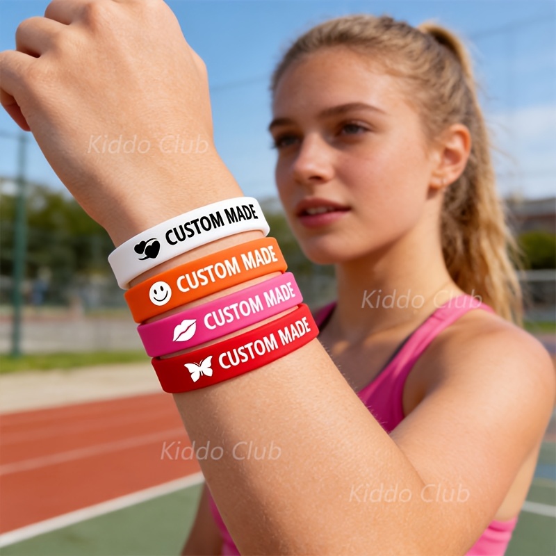 42 Custom Wristbands with Self-Defined Text
