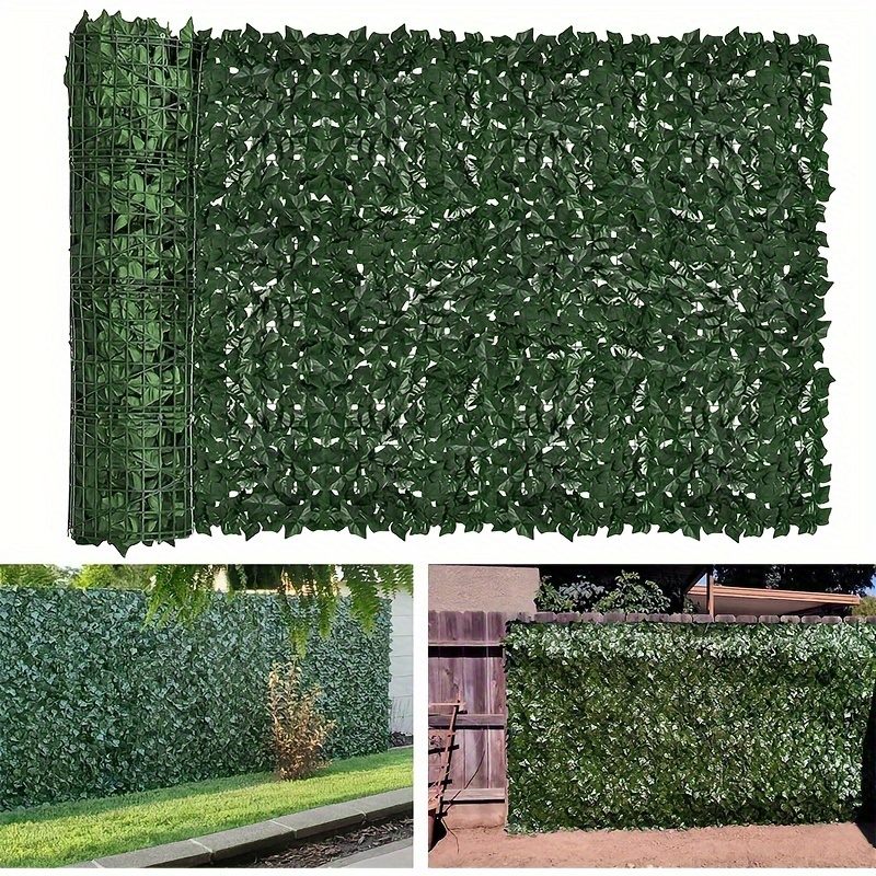 

Artificial Ivy Privacy Fence, Heavy Duty Artificial Hedges Fence And Faux Ivy Vine Leaf Decoration Screen Garden Wall Fence For Outdoor Garden Decor