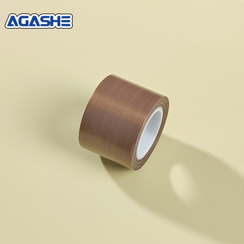 TEMU AGASHE Cinta de Teflón PTFE Resistente a Altas Temperaturas, de 10m/32.8ft, Autoadhesiva, Varios Tamaños, Resistente a la Corrosión, Aislante,