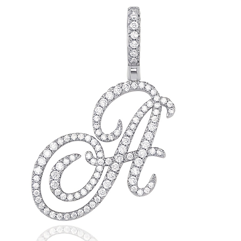 TEMU 2pcs 26 Letter Initial Pendant Necklace Set For Women, Hip Hop Cursive Design, Stylish & Cute Charm Jewelry, Adjustable Length, , Perfect Gift For Christmas, Valentine's Day, Or Birthday