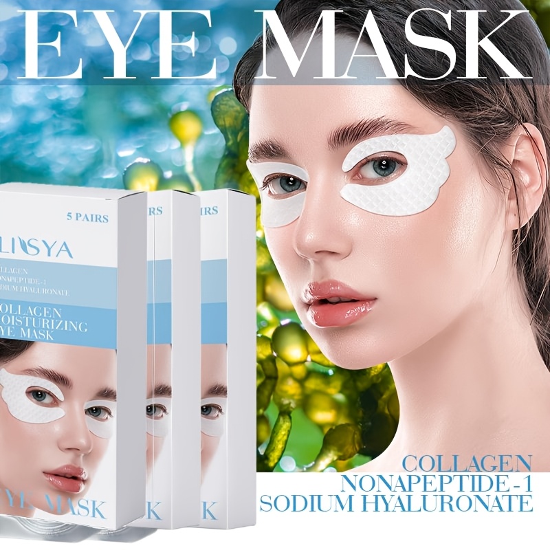 Image of 3 Boxes Collagen Eye Mask, Moisturizing And For The Skin Around , Replenishing Moisture For The Skin, Making It More Moisturized Delicate. For Eye Care. Mother's Day Christmas Valentine's Day Gift