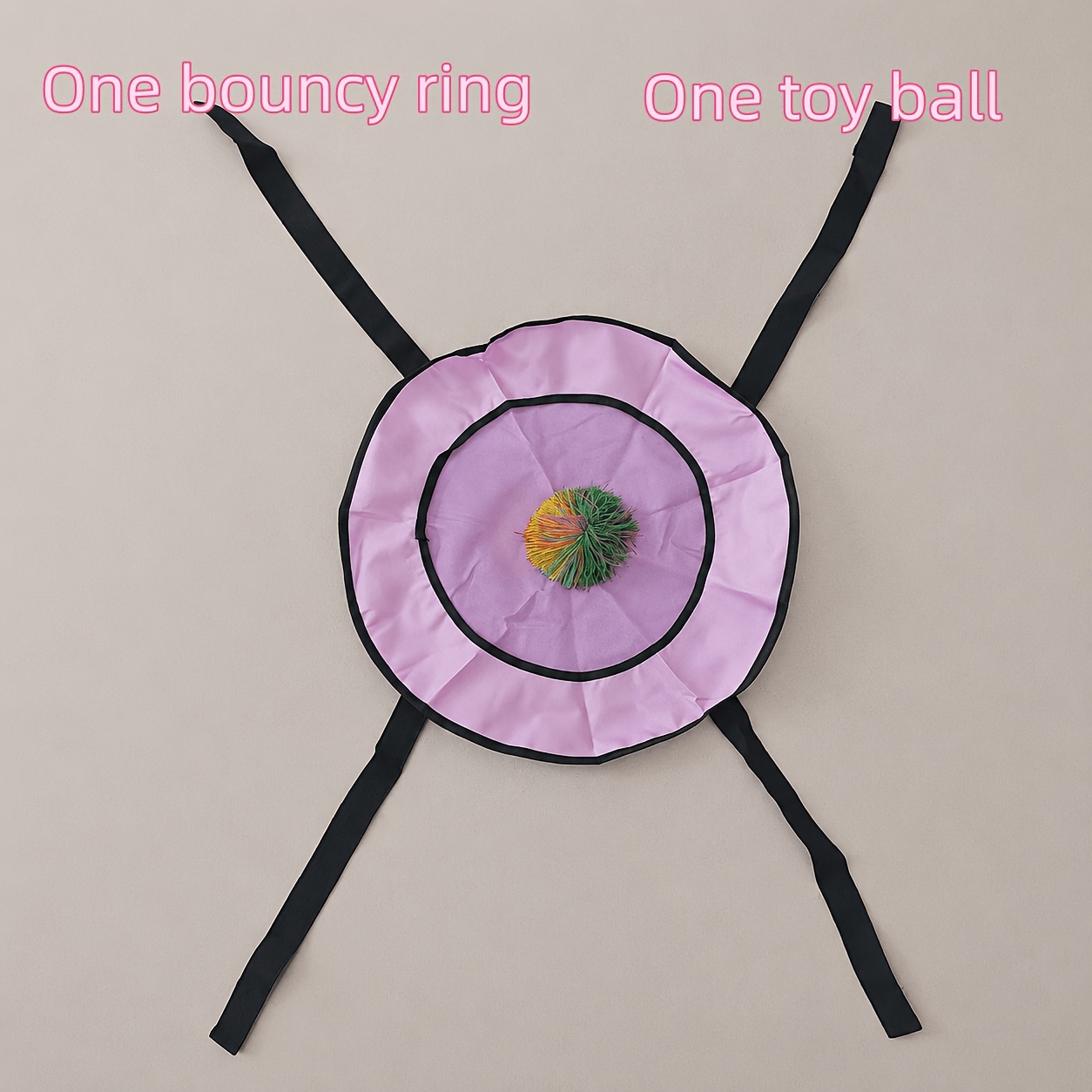 TEMU Juego de 2 piezas: Anillo rebotador /verde/rosa + Pelota de juguete, Juego deportivo al jugadores, Juego interactivo de y atrapar, Juguete