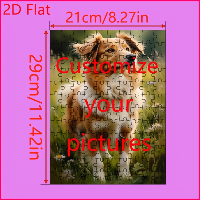 TEMU Custom Jigsaw Puzzles, Customizable With Your Own Images. Personalize With Art Photos, Pet Photos, Or Scenic Photos. The And Christmas Gift.