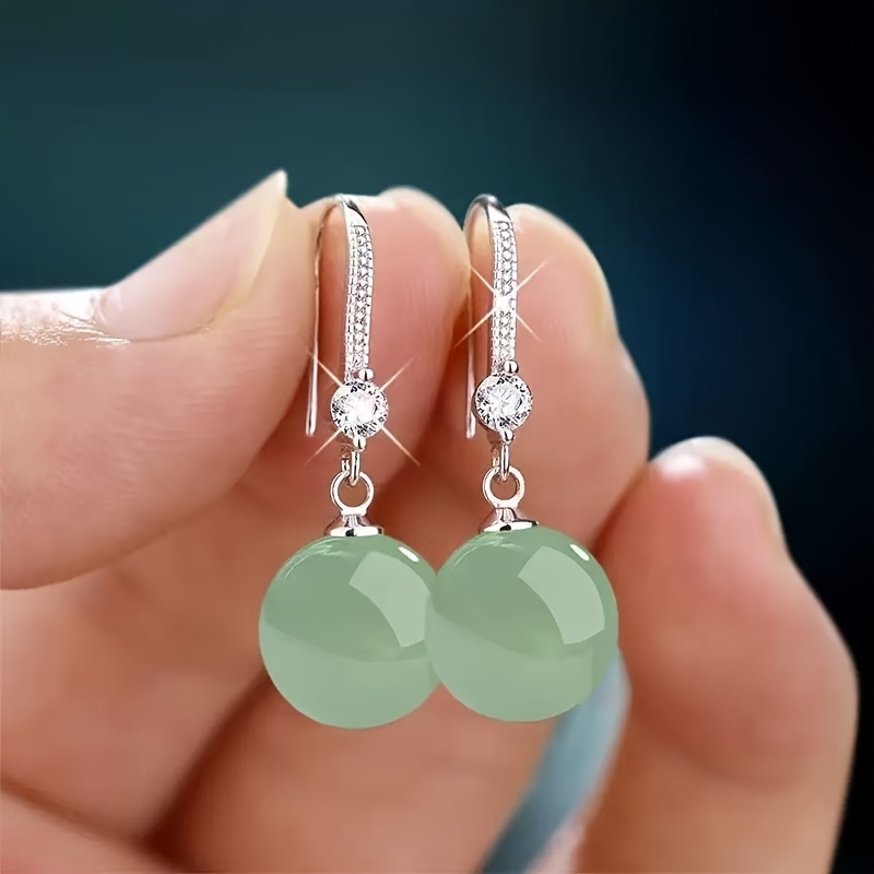 Classic Oval Teardrop Pendant Earrings, Bridal Drop Earrings