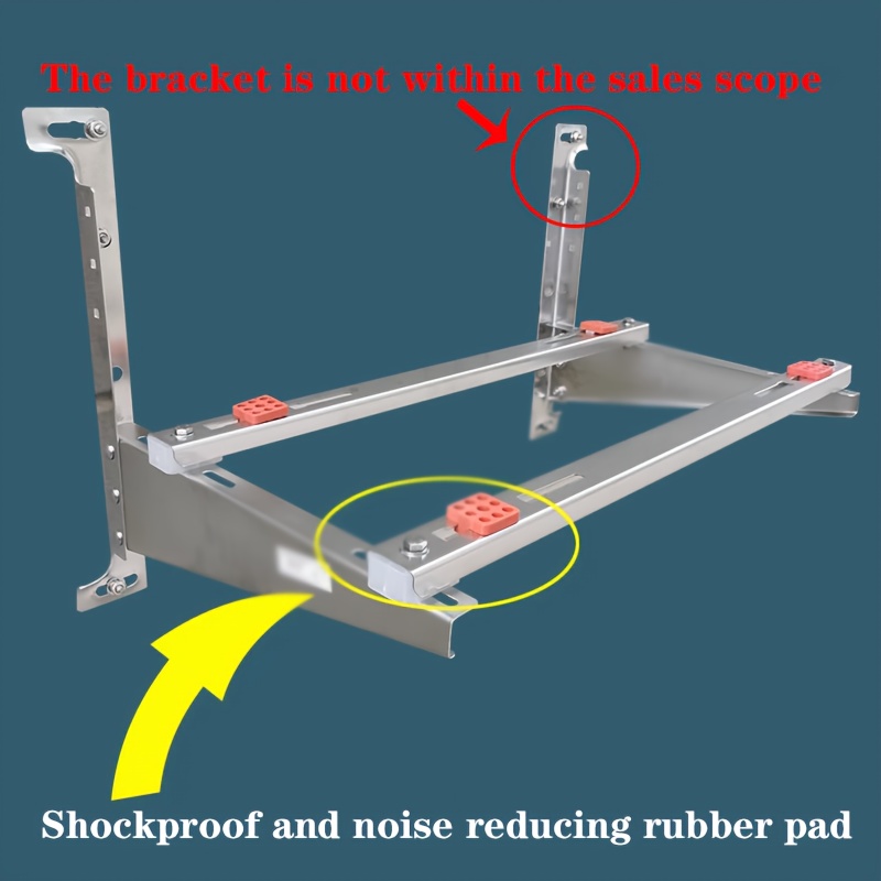 plastic insulation pads for air conditioner mounting red and white variants non electric   and noise reducing details 1