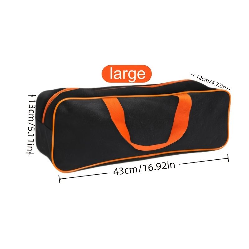 TEMU 1pc Heavy Duty Tool Organizer Bag - Zippered Design, Car Durable Tool Storage Bag, Large Capacity 2 Models Optional, For Mechanics, Projects And