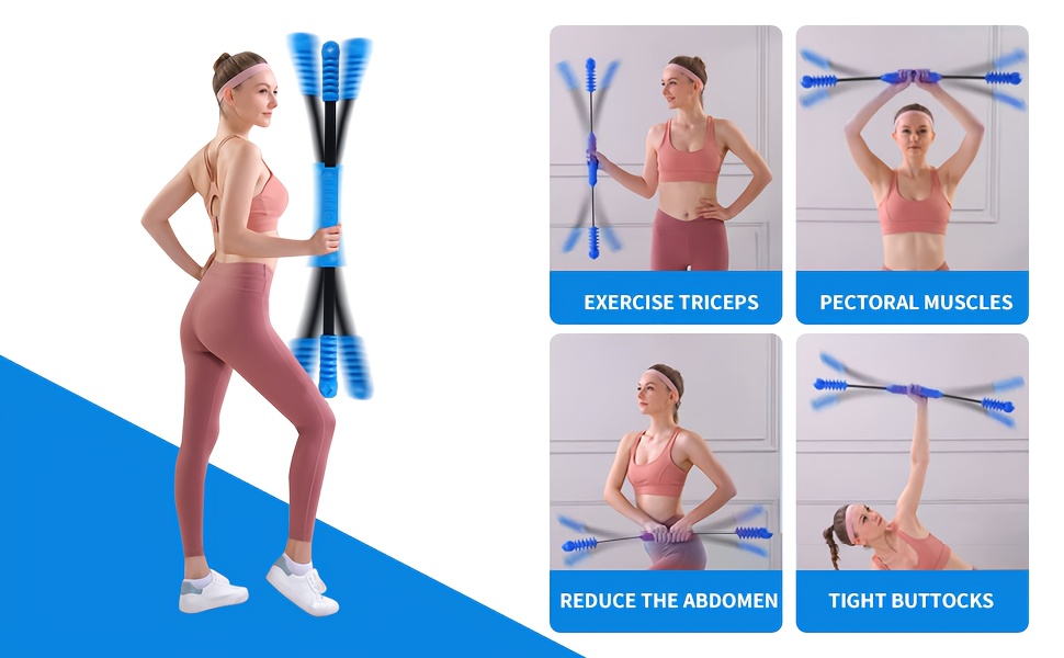 vibration weighted exercise bar burning yoga pilates Temu Mauritius