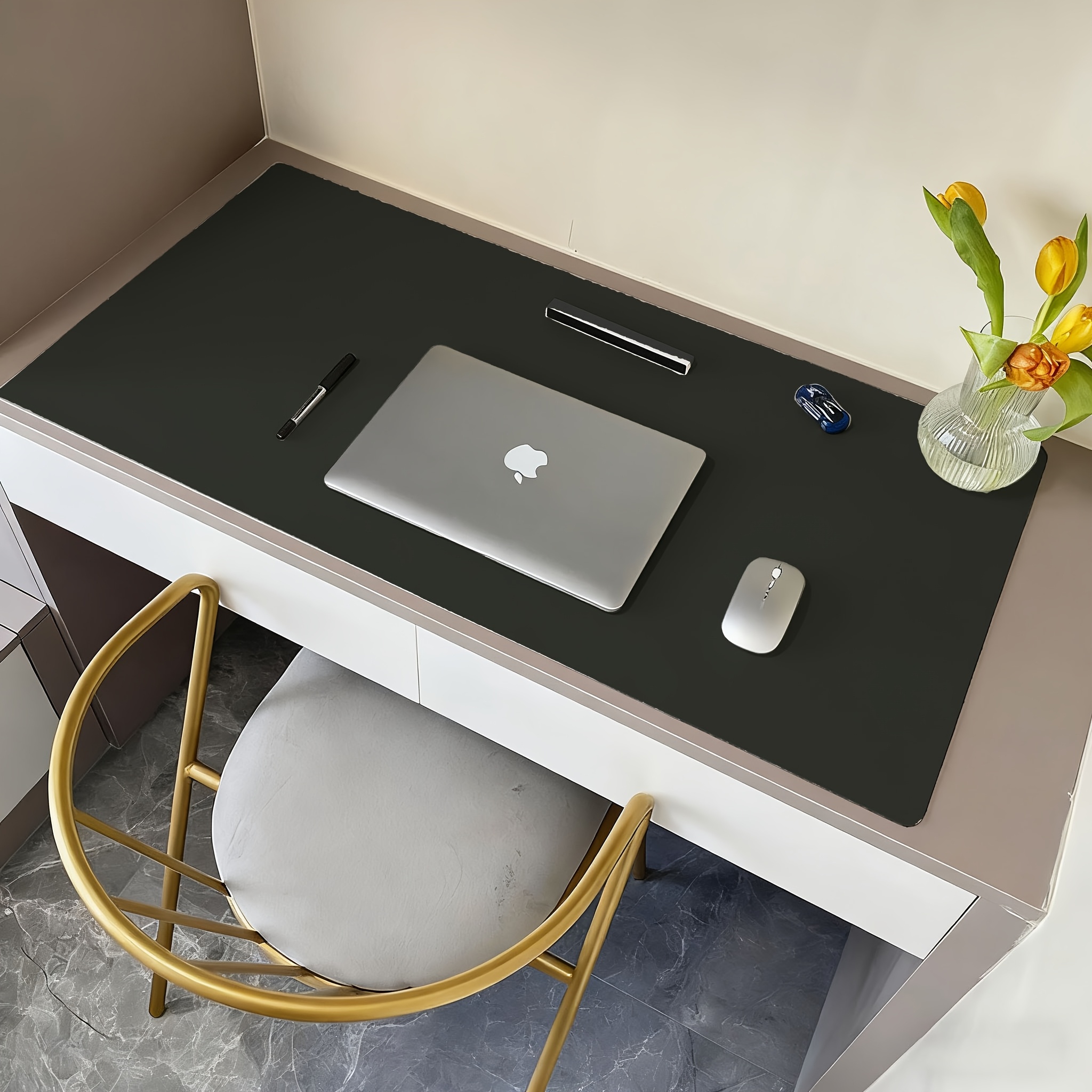 an oversized faux leather mouse pad for suitable for computer desks office notebooks and home writing spaces Product details 4