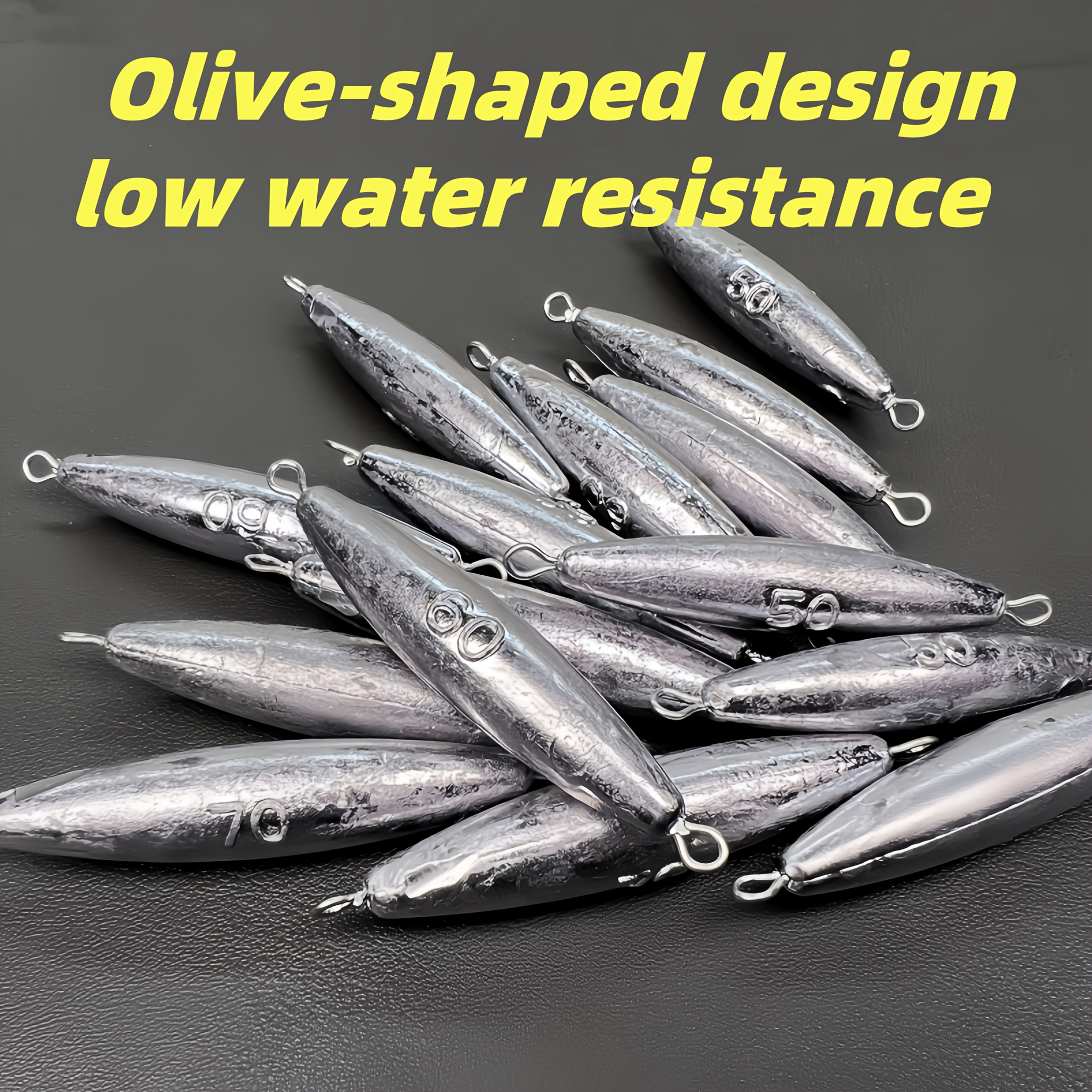 6oz Fishing Weights BLUEWING Egg Sinkers Lead Oval Bullet Fishing