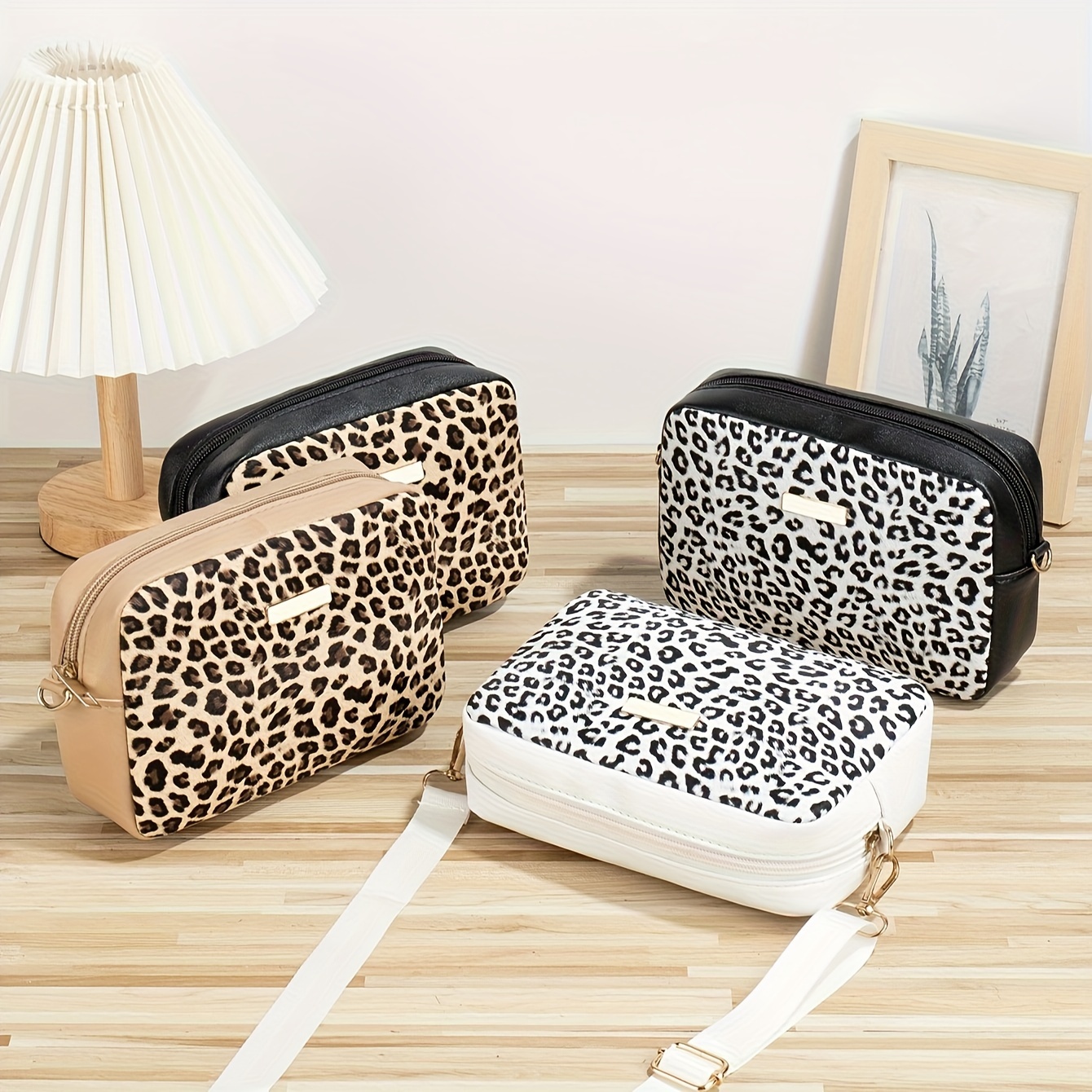 

Trendy Leopard Print Crossbody Bag For Women - Adjustable Strap, Leather Shoulder And Underarm Bag