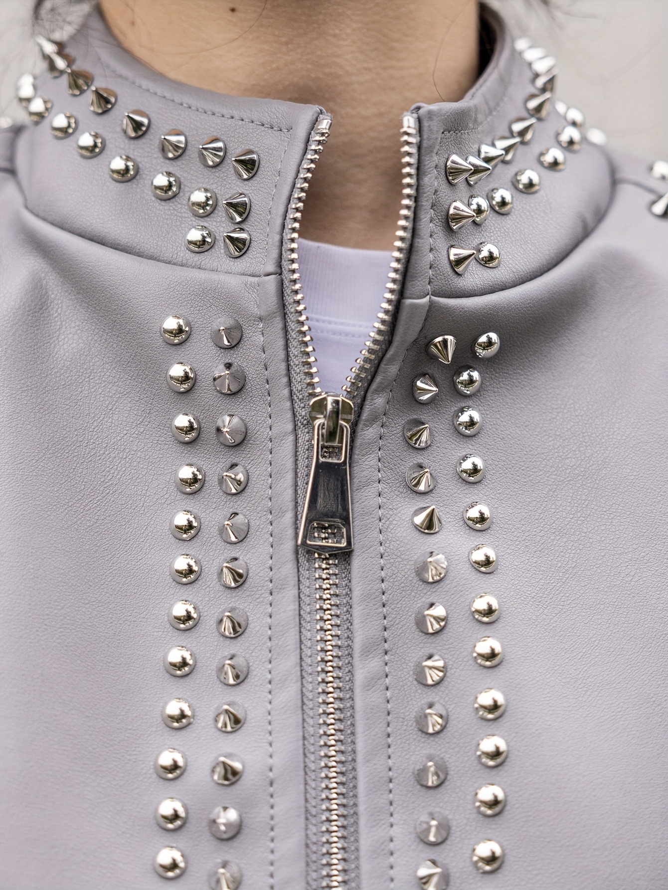 damen retro leder motorradjacke knöpfen lässiger biker Temu Germany