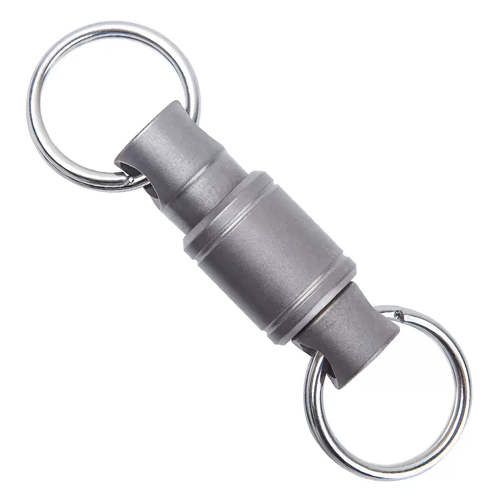 Image of 1pc Titanium Alloy Bidirectional Quick-release Fast Disassembly Keychain, Key Ring, Portable Edc Tool Suitable For Daily Life And Outdoor Sports, Easy To Carry And Quickly For Use