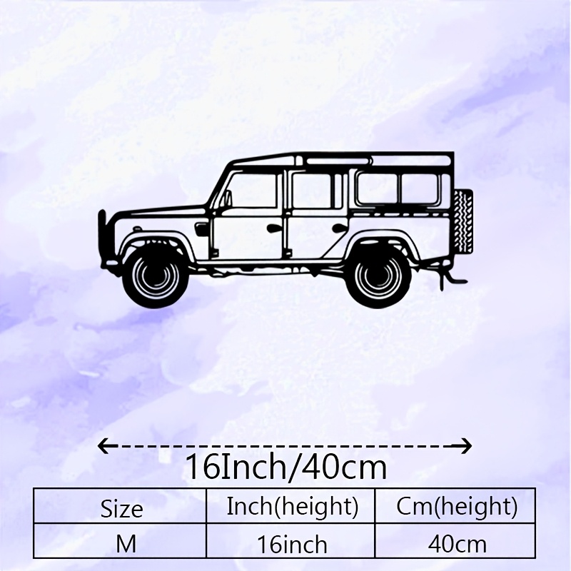 TEMU 1pc Of Vintage Car Metal Wall Art, A Mural Statue Perfect For Indoor And Outdoor Use, Suitable For Garage And Office Decoration, As Well As New