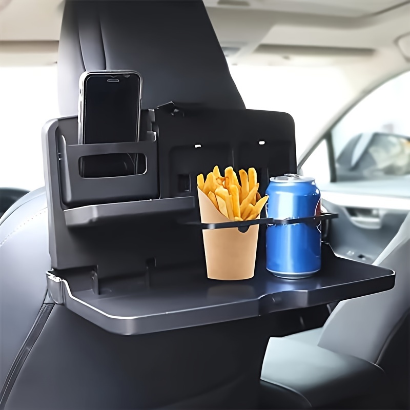 

Folding Table, Car Food And Beverage Tray, Folding Table Back Seat, Back Seat Storage Table, Car Folding Food Cup Tray Table Beverage Rack Back Seat