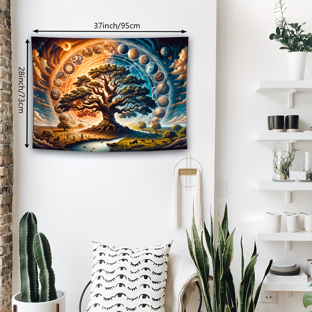 Magnificent Tree Of Life Wall Tapestry Aesthetic Home Decor_voghion.com