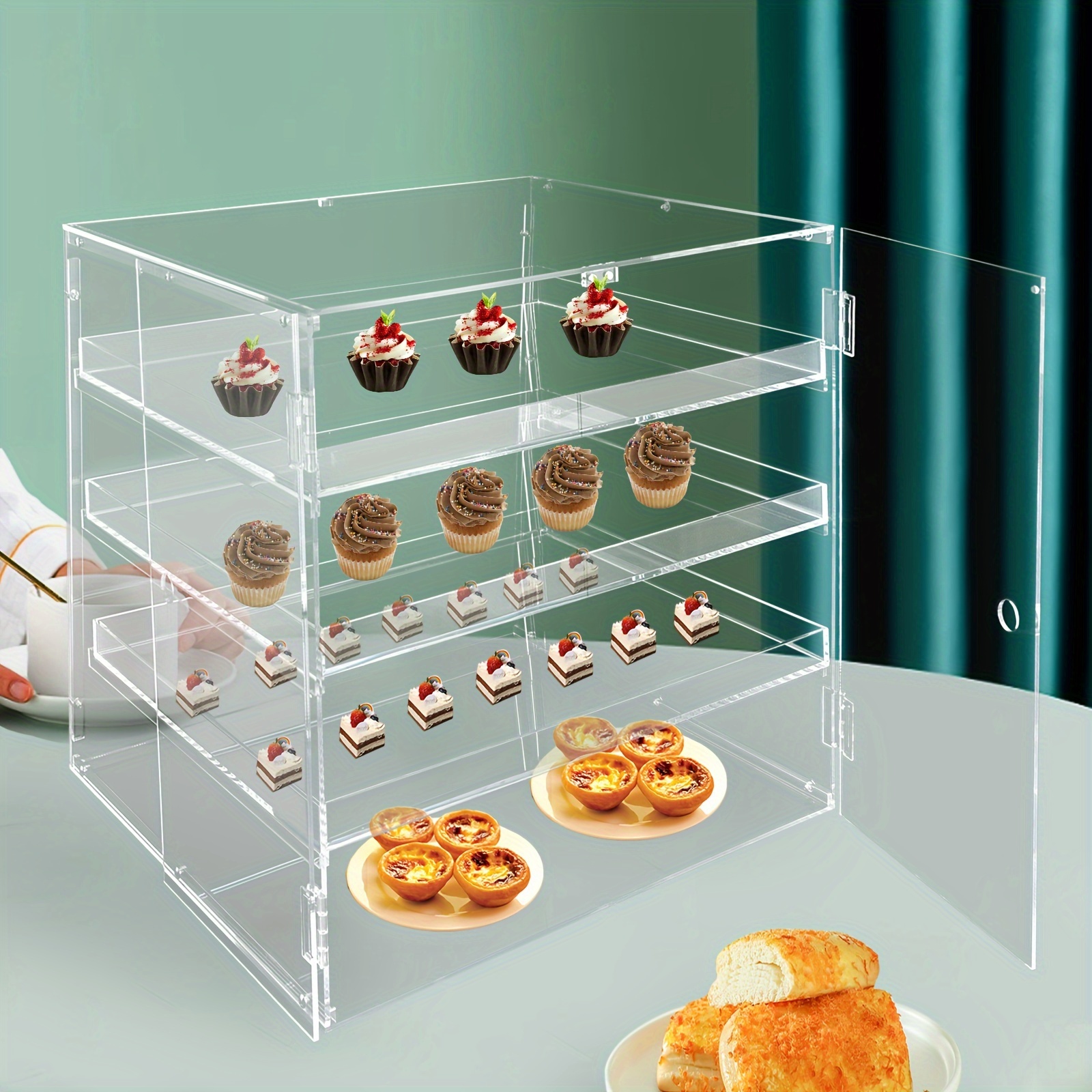 3 tier Commercial Pastry Display Case Countertop Bakery - Temu