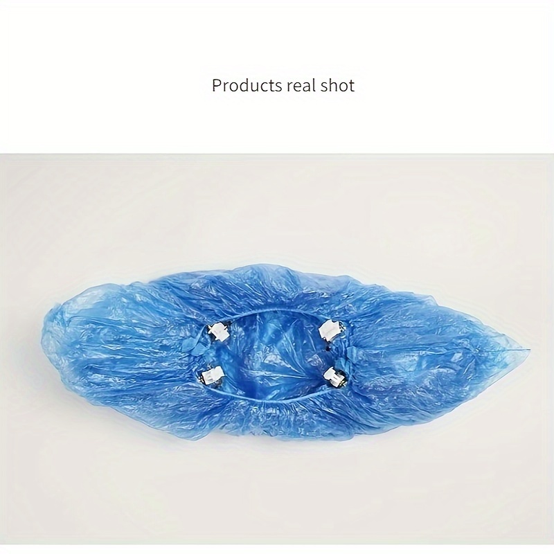 

100 Pack T-type Buckle Disposable Shoe Covers - Ideal Gift For Shoe Cover Dispenser Machines, Durable Plastic Material
