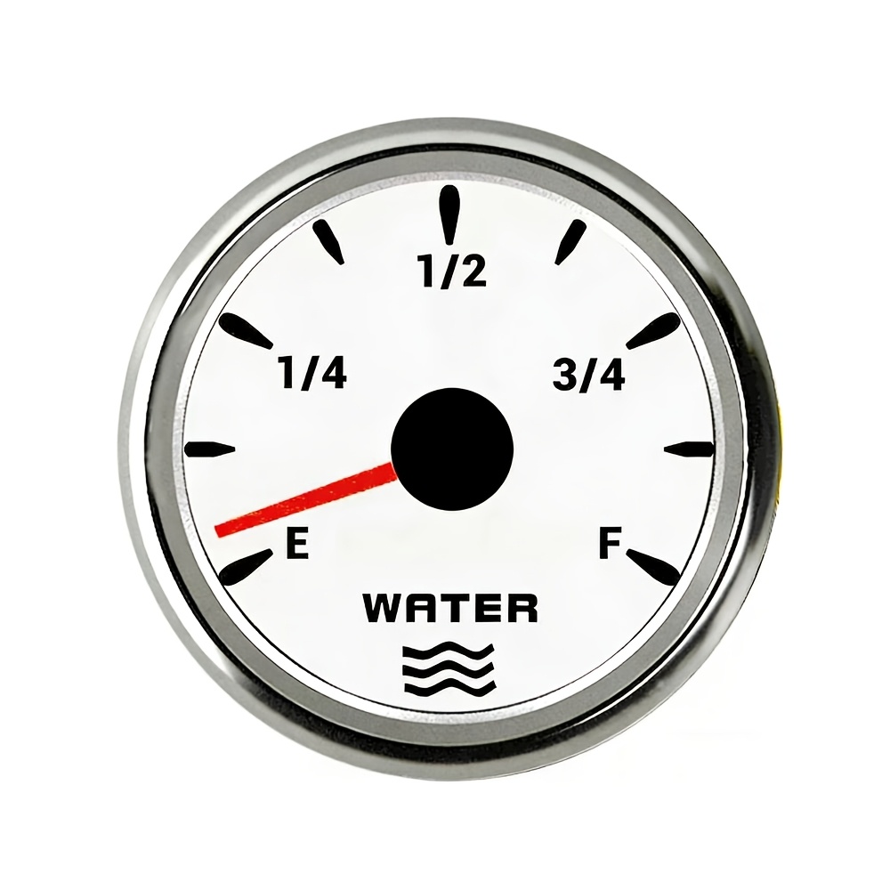 TEMU 0-190 Ohm Automotive Truck Boat Level Gauge Fuel Gauge Fuel Meter Water Level Gauge With -color Backlight Modification, Without Battery