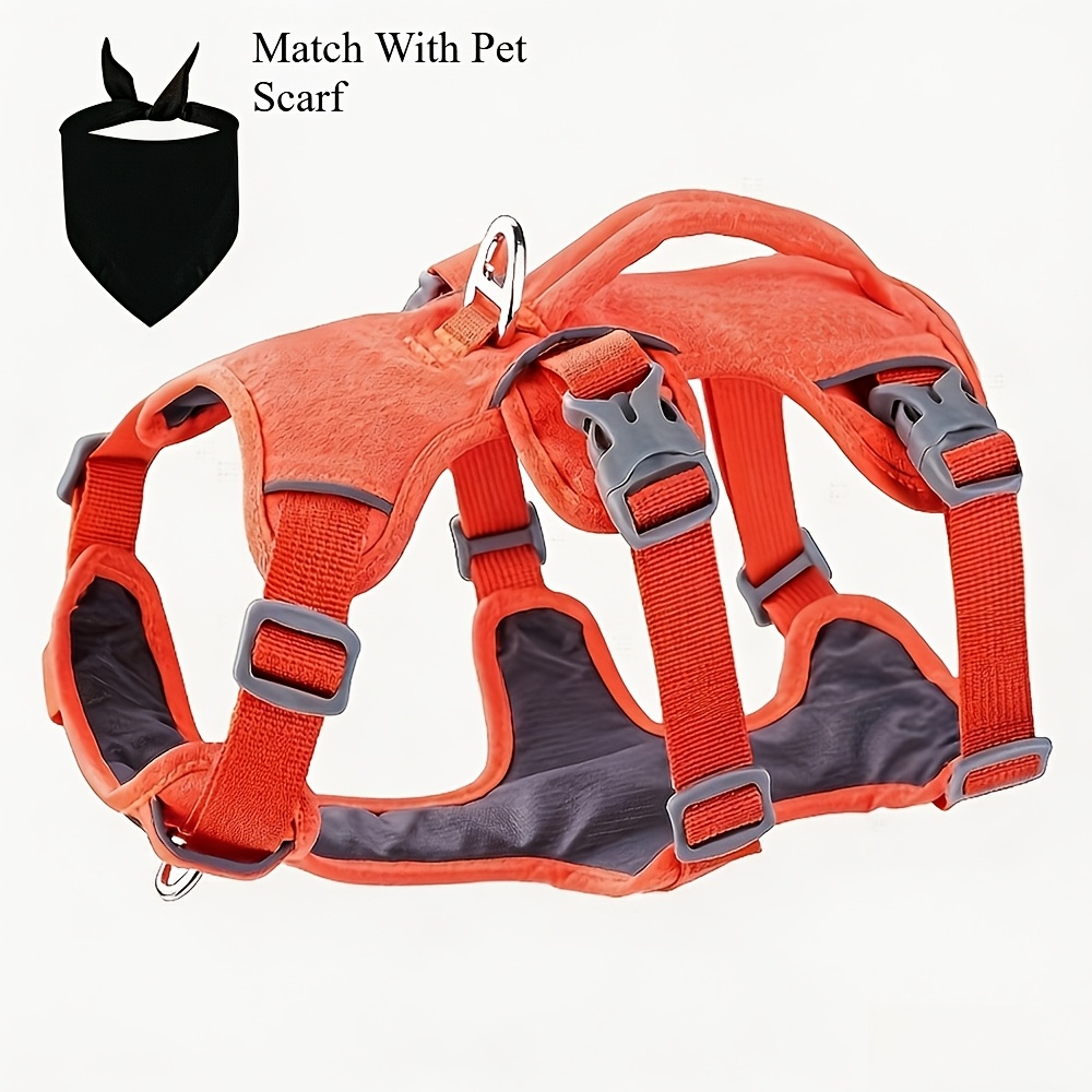 Medium-Large Escape-Proof Dog Safety Harness, Adjustable Pet Vest