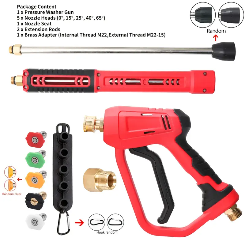 Powerhorse Hochdruckreiniger Pistolen-Kit – Mit Verlängerungsrohr Und 5 Düsen, Bis 5000 PSI, 15,85 GPM – Modell LTPW01 Powerhorse Hochdruckreiniger Pistolen-Kit – Mit Verlängerungsrohr Und 5 Düsen, Bis 5000 PSI, 15,85 GPM – Modell LTPW01