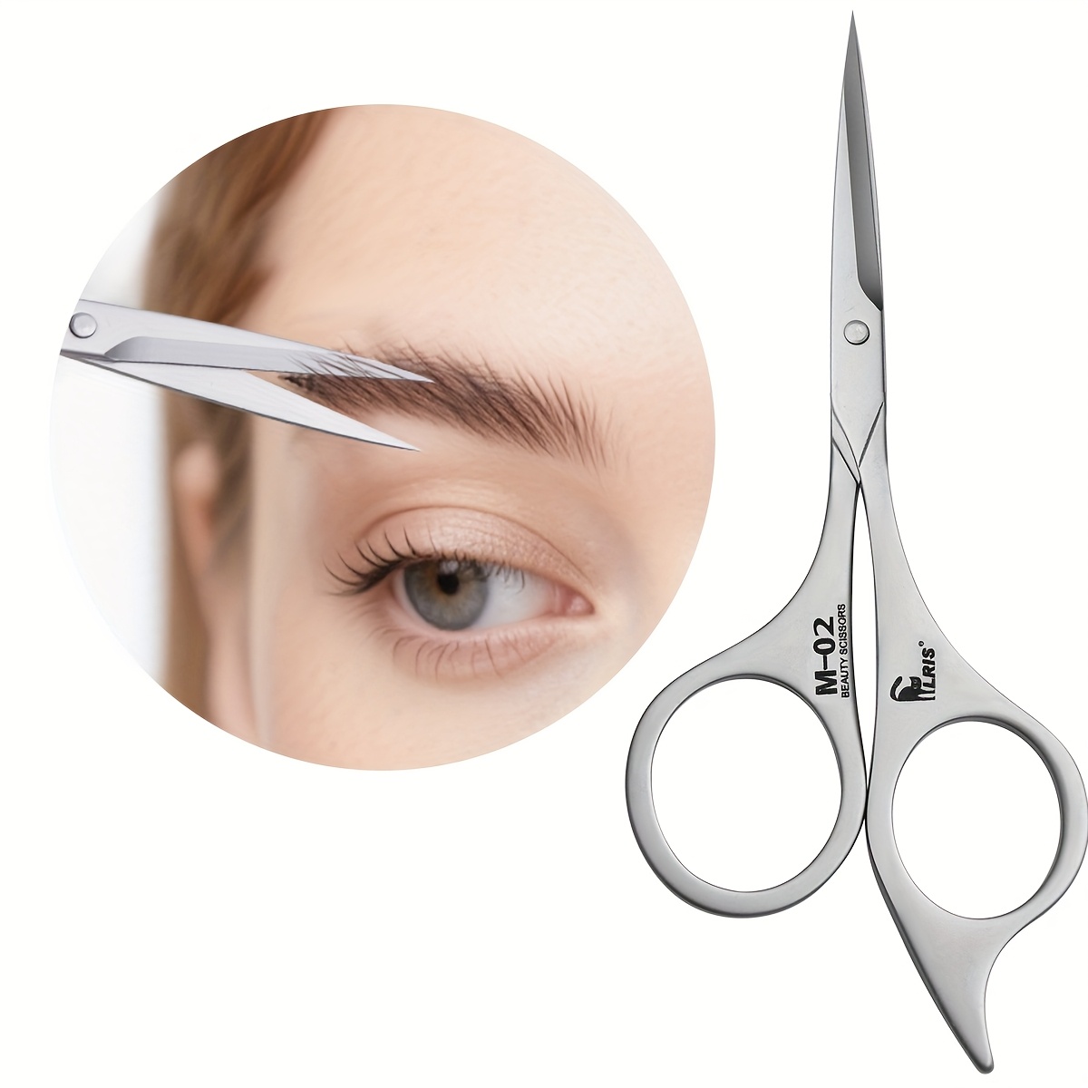 1 High-quality Matte Stainless Steel Scissor, Versatile For Eyebrow Trimming, Beard Grooming, Hair Cutting, Essential Tool For Crafting, And Shaping, Makeup Removal Tool