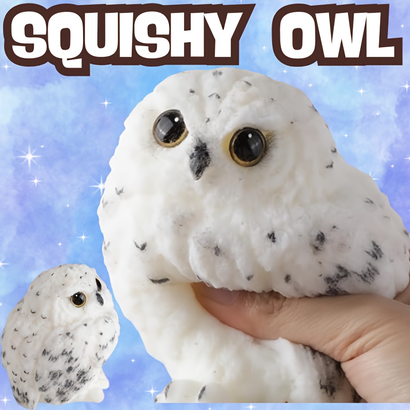 fluffy owl taba squeeze toy   doll fidget toy student teacher office valentines day birthday   christmas new year easter gift home desk decoration relaxation