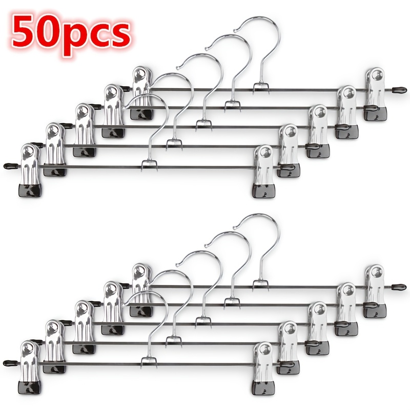 50 Non-slip Clothing Hangers, Adjustable Drying Racks For Garments, Coats, And Jeans Organization, Ideal For Bedrooms And Wardrobes