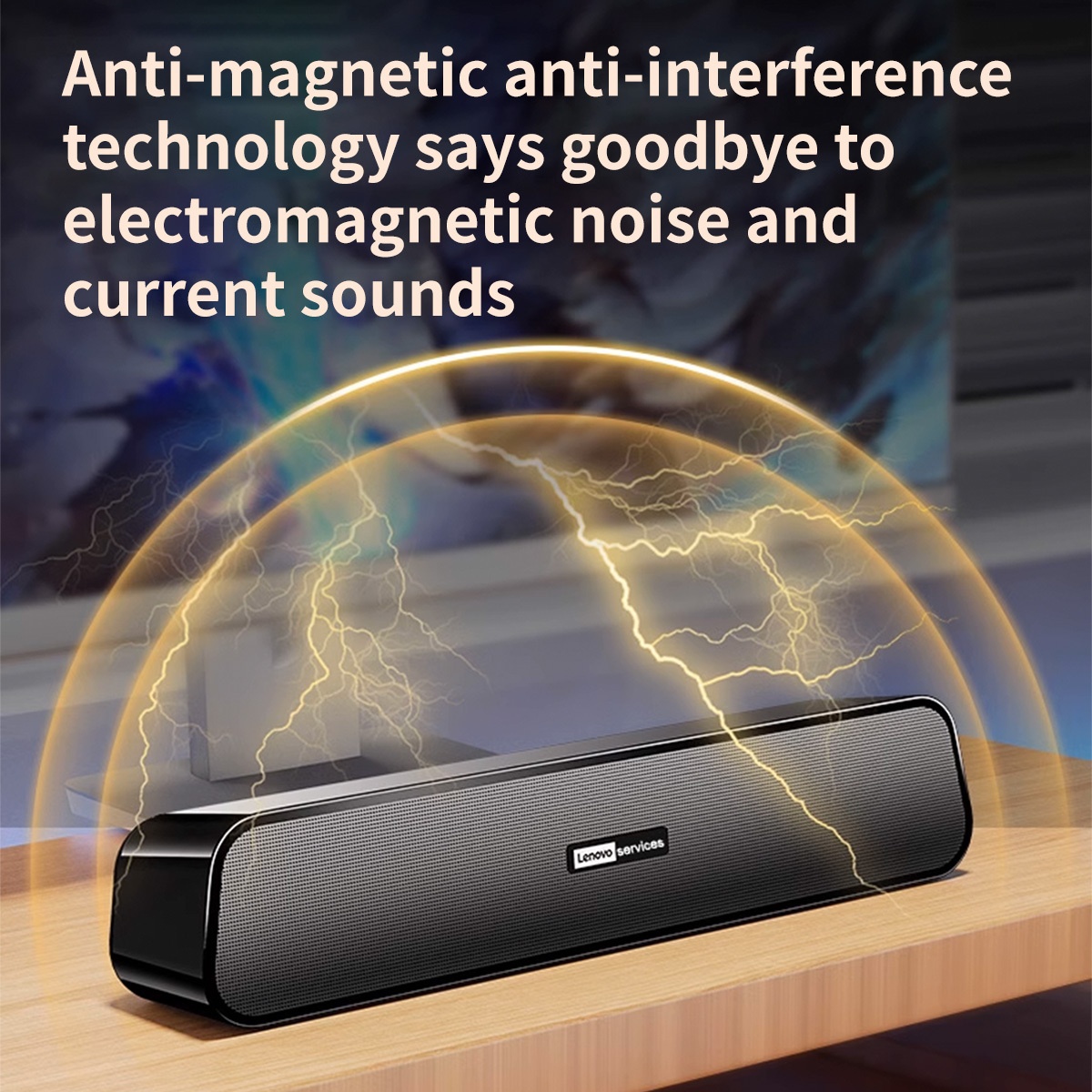 For Lenovo USB-Powered Stereo Speakers for Desktop & Laptop - Deep Bass Boost, Quiet Operation, Durable Design with Surround Sound Output for Gaming, Movies, Music, Computer Accessories, Gaming Audio Gear, Modern Audio Setup, Subwoofer Boost