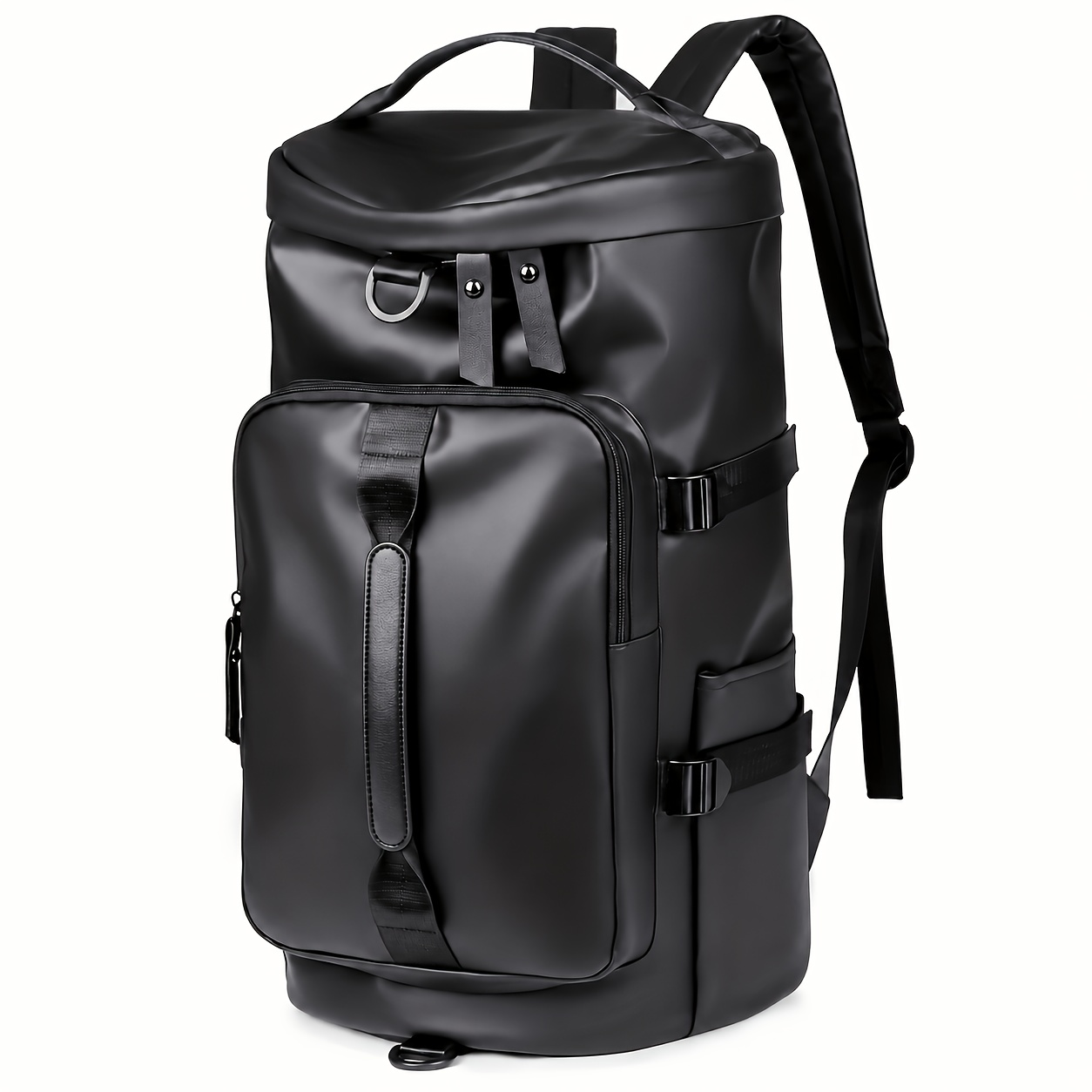 Image of Large Capacity Bag Fitness Handbag Hiking Backpacking Travel Double Shoulder Bag Cylinder Single Shoulder Crossbody Bag
