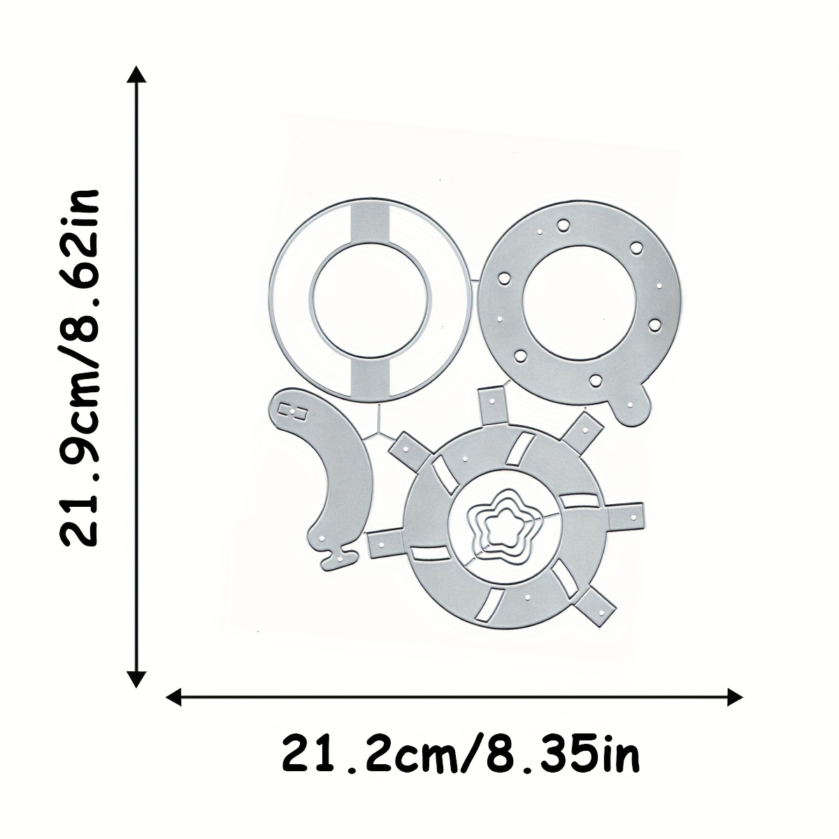 Image of 1pc 3d Lens Mechanism Cutting Die, Decorative Greeting Card Metal Cutting Mold, Diy Photo Craft Template Die-cut